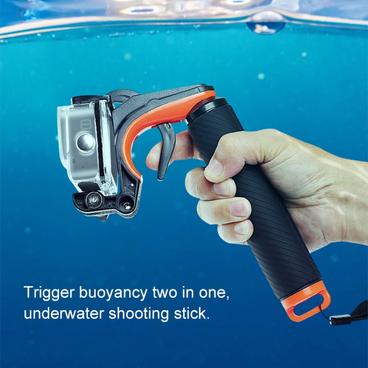 Shutter Trigger + Floating Hand Grip Diving Buoyancy Stick with Adjustable Anti-lost Strap & Screw & Wrench for GoPro HERO8 Black - HoMEdemic™ 