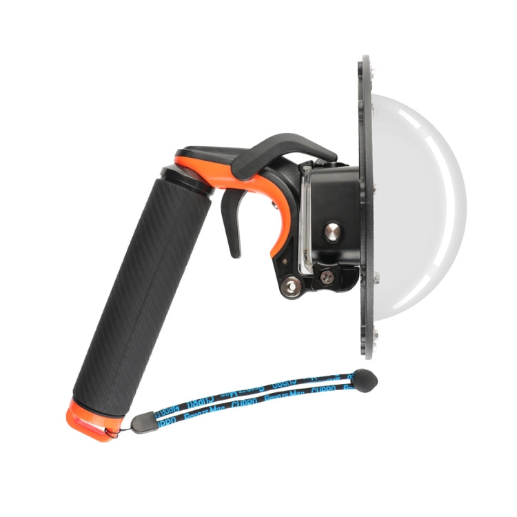 Shutter Trigger + Dome Port Lens Transparent Cover + Floating Hand Grip Diving Buoyancy Stick with Adjustable Anti-lost Strap & Screw & Wrench for GoPro HERO7 /6 /5 - HoMEdemic™ 