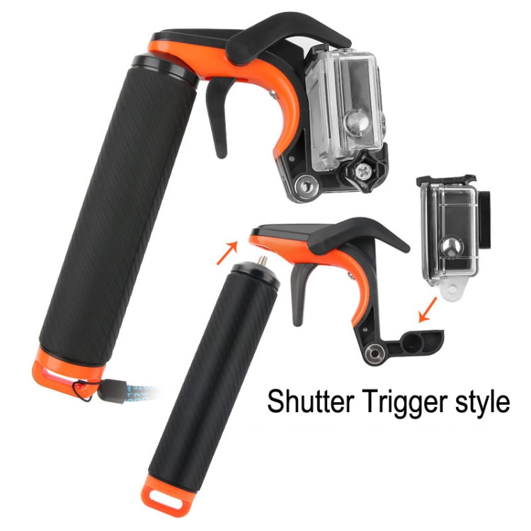 Shutter Trigger + Dome Port Lens Transparent Cover + Floating Hand Grip Diving Buoyancy Stick with Adjustable Anti-lost Strap & Screw & Wrench for GoPro HERO7 /6 /5 - HoMEdemic™ 