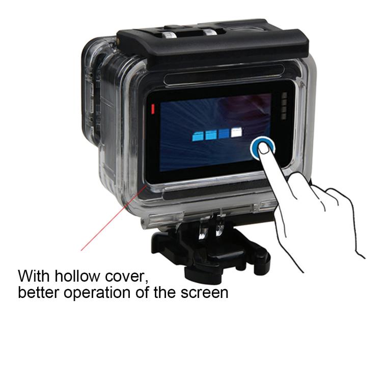 For GoPro HERO6 /5 Waterproof Housing Protective Case + Hollow Back Cover with Buckle Basic Mount & Screw - HoMEdemic™ 