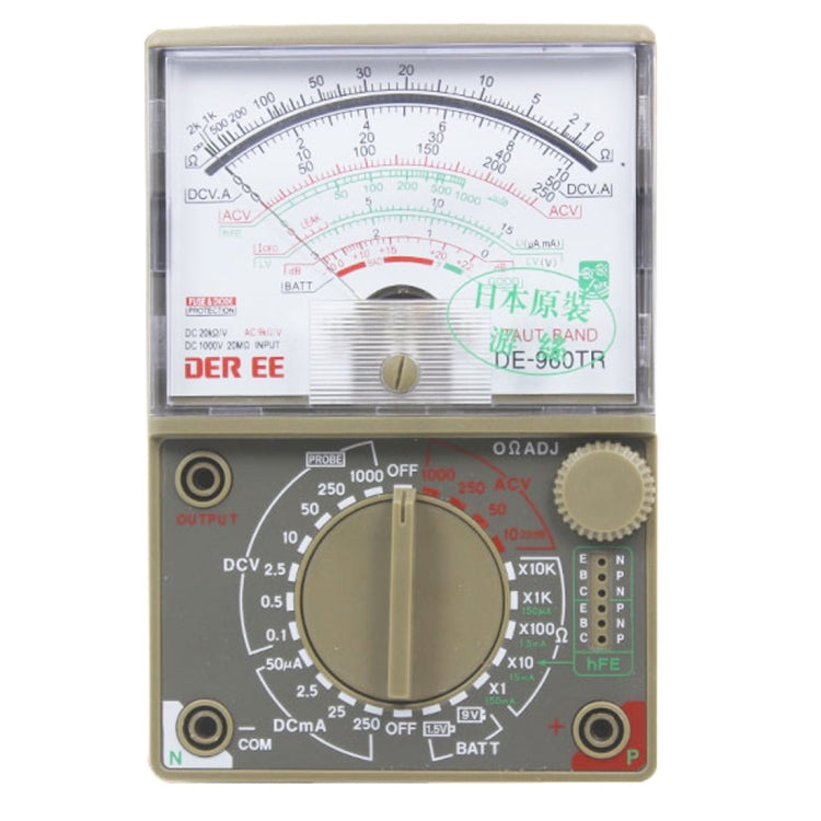DE-960TR Pointer Precision Springs LCD Screen Display Mechanical Multimeter - HoMEdemic™ 