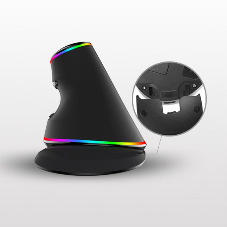 DELUX M618 Plus RGB Wired Optical Mouse Ergonomic Vertical Mouse 4000DPI - HoMEdemic™ 