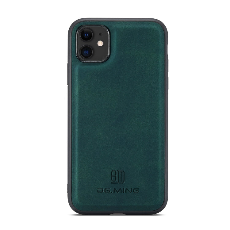 DG.MING M2 Series 3-Fold Multi Card Bag Back Cover Shockproof Case with Wallet & Holder Function For iPhone 11(Green) - HoMEdemic™ 
