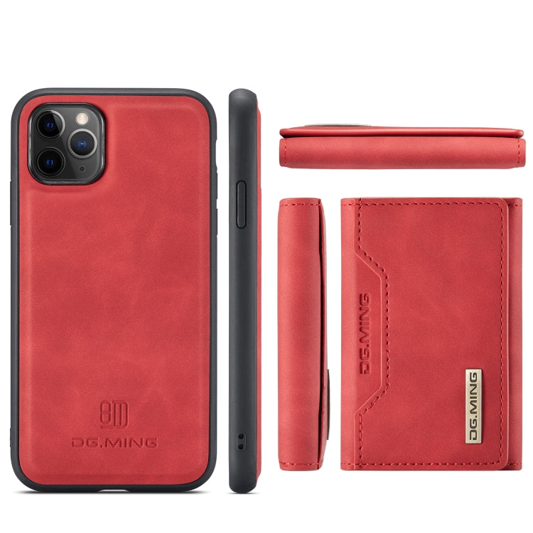 DG.MING M2 Series 3-Fold Multi Card Bag Back Cover Shockproof Case with Wallet & Holder Function For iPhone 11 Pro(Red) - HoMEdemic™ 