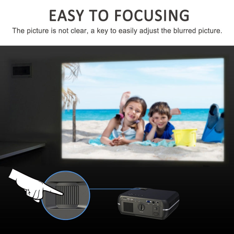 DH-A10 5.8 inch LCD Screen 4200 Lumens 1280 x 800P HD Smart Projector with Remote Control,Android 6.0 OS, Support WiFi, Bluetooth,HDMIx2, USBx2, VGA, AV IN/RCA, RJ45, LAN - HoMEdemic™ 
