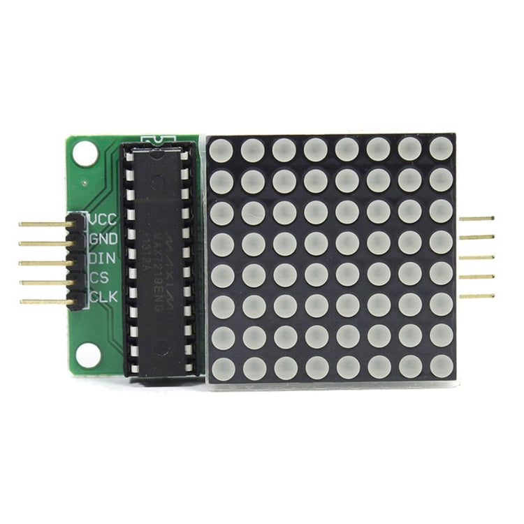 MAX7219 New Red Dot Matrix Module Support Common Cathode Drive with 5-Dupont Lines for Arduino - HoMEdemic™ 