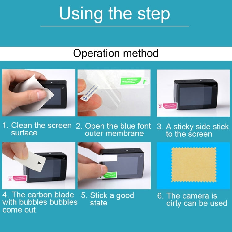 Ultra Clear LCD Screen Protector + Housing Glass Lens Protector Film for Xiaomi Xiaoyi II 4K Camera - HoMEdemic™ 