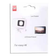 Ultra Clear LCD Screen Protector + Housing Glass Lens Protector Film for Xiaomi Xiaoyi II 4K Camera - HoMEdemic™ 