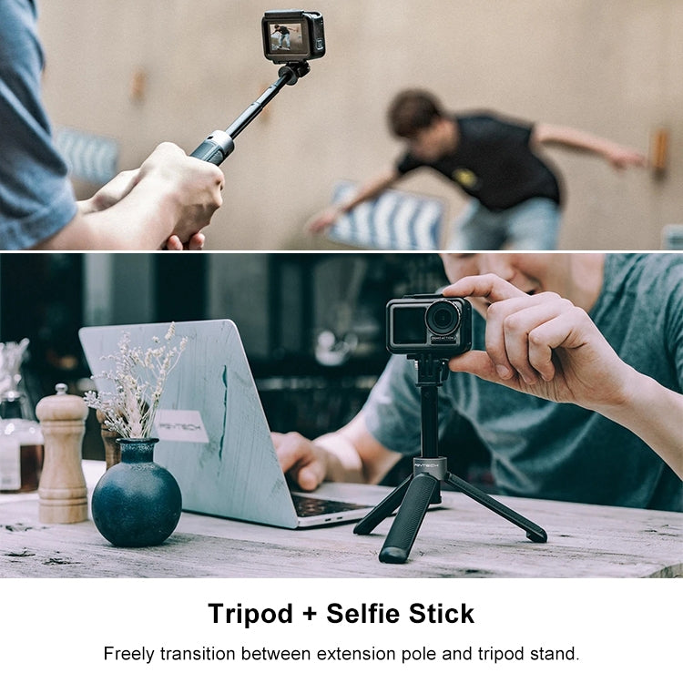 PGYTECH P-GM-117 Action Camera Tripod Extension Selfie Stick for DJI Osmo Action(Black) - HoMEdemic™ 