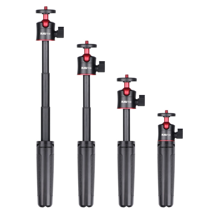 RUIGPRO Multi-functional Foldable Tripod Holder Selfie Monopod Stick with Ball Head for GoPro, Insta360, DJI and Other Action Cameras(Black) - HoMEdemic™ 