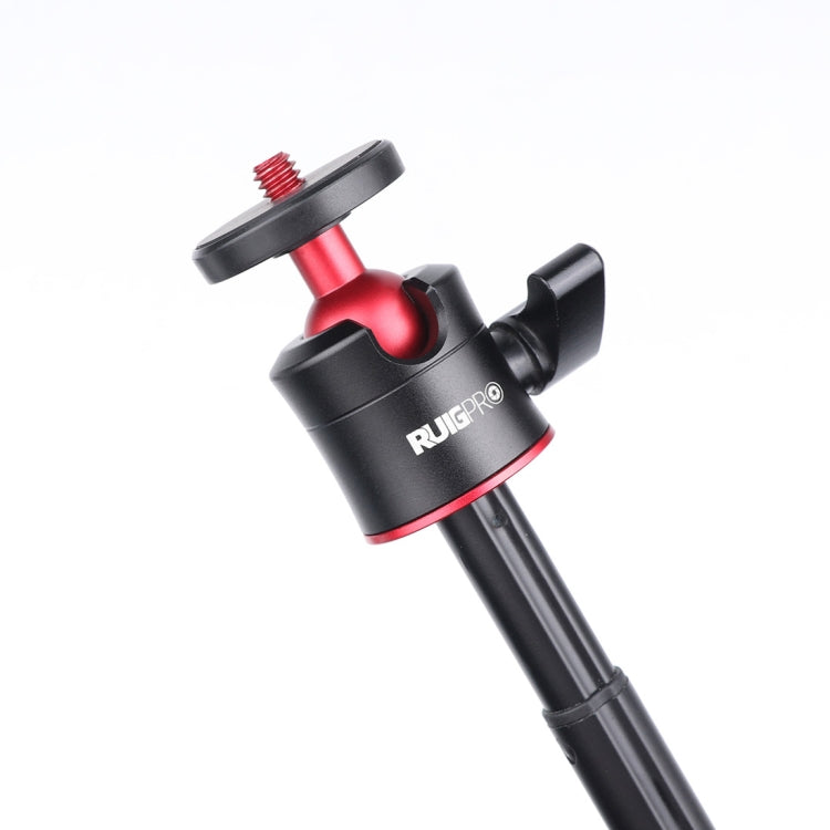 RUIGPRO Multi-functional Foldable Tripod Holder Selfie Monopod Stick with Ball Head & Phone Clamp & Bluetooth Remote Control for GoPro, Insta360, DJI and Other Action Cameras(Black) - HoMEdemic™ 