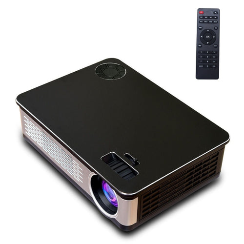 A76 5.8 inch Single LCD Display Panel 1280x768P Smart Projector with Remote Control, Android 6.0, Support AV / VGA / HDMI / USBX2 / SD Card /Audio - HoMEdemic™ 