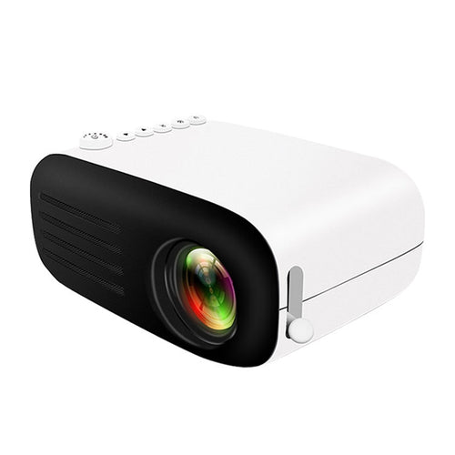 YG200 Portable LED Pocket Mini Projector AV SD HDMI Video Movie Game Home Theater Video Projector(Yellow and White) - HoMEdemic™ 