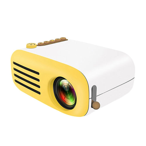 YG200 Portable LED Pocket Mini Projector AV SD HDMI Video Movie Game Home Theater Video Projector(Yellow and White) - HoMEdemic™ 