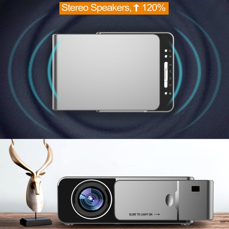 T6 2000ANSI Lumens Mini Theater Projector, Android 7.1 RK3128 Quad Core, 1GB+8GB, US Plug