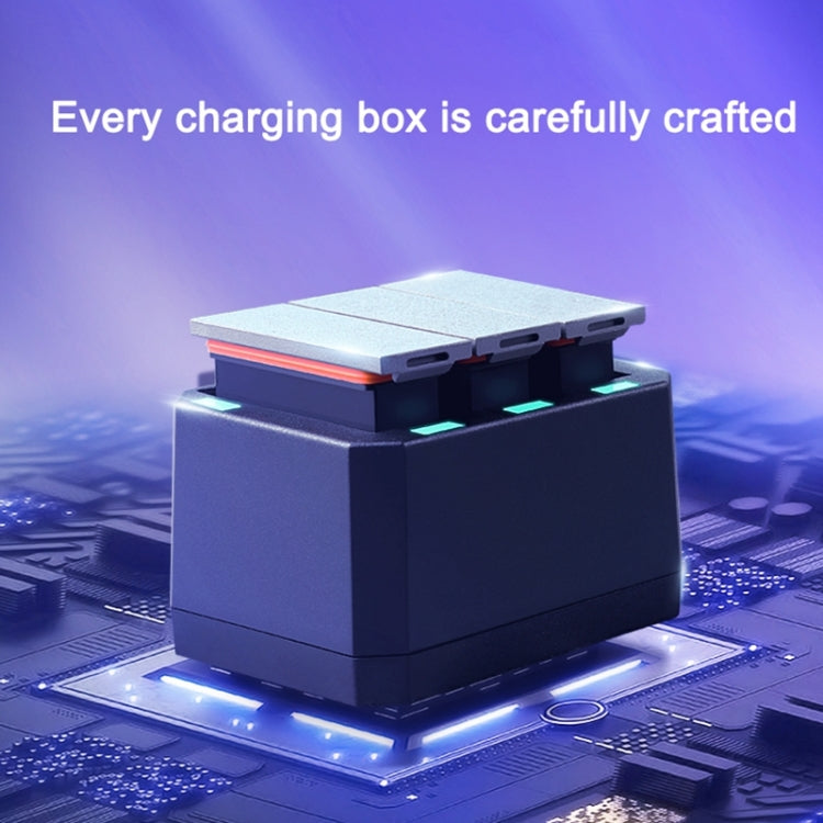 USB Triple Batteries Charger with LED Indicator Light for DJI OSMO Action(Black) - HoMEdemic™ 