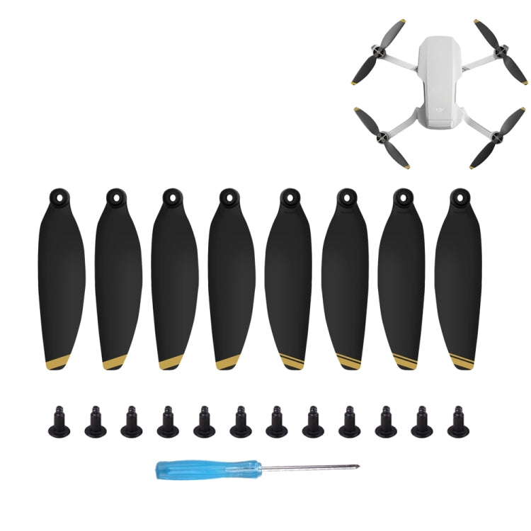 8PCS/Set Sunnylife 4726F Low Noise Quick-release Wing Propellers for DJI Mavic Mini 1(Gold) - HoMEdemic™ 