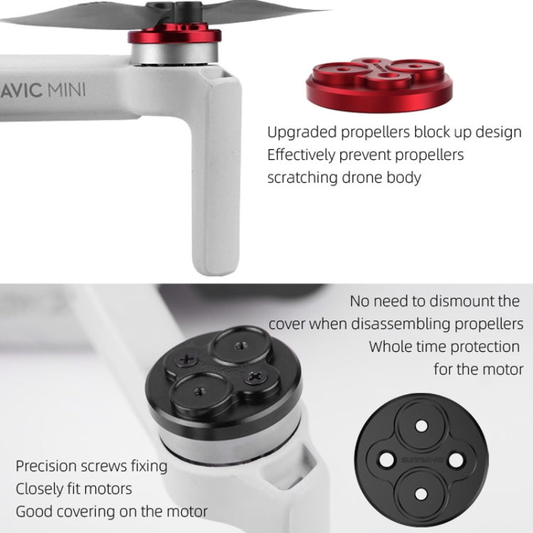 4 PCS Sunnylife Motor Metal Protection Cover for DJI Mavic Mini 1 / Mini 4K / DJI Mini 2 SE(Black) - HoMEdemic™ 
