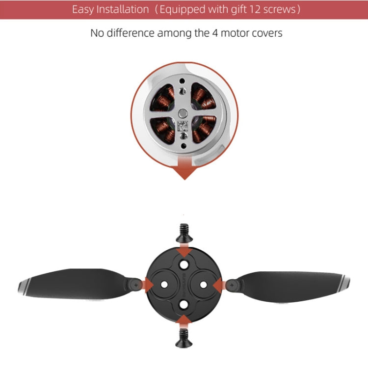 4 PCS Sunnylife Motor Metal Protection Cover for DJI Mavic Mini 1 / Mini 4K / DJI Mini 2 SE(Black) - HoMEdemic™ 