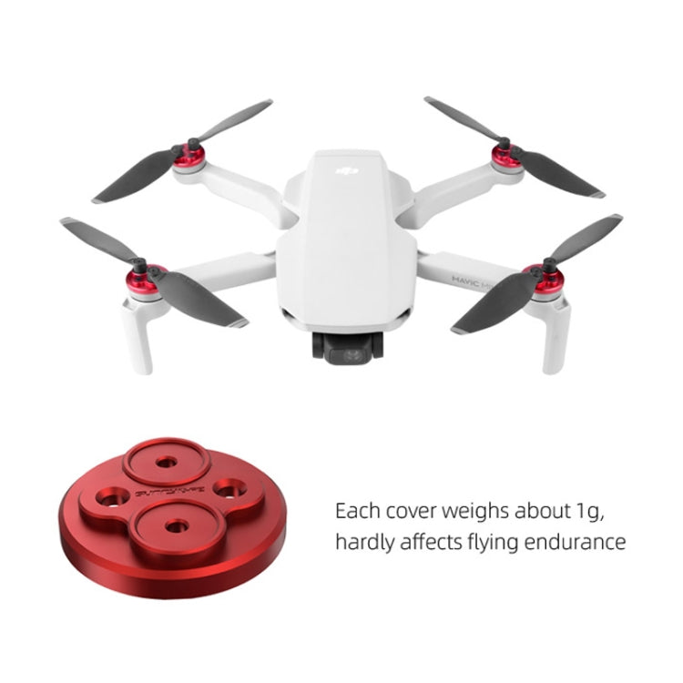 4 PCS Sunnylife Motor Metal Protection Cover for DJI Mavic Mini 1 / Mini 4K / DJI Mini 2 SE(Red) - HoMEdemic™ 
