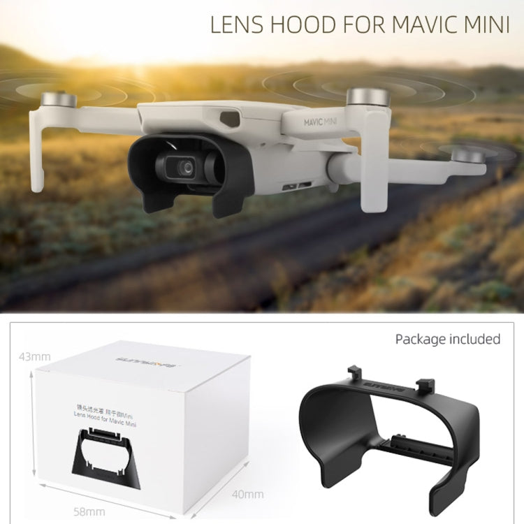 Sunnylife MM-Q9264 Camera Lens Sunshade Anti-glare Hood for DJI Mavic mini  / Mini 4K / DJI Mini 2 SE(Black) - HoMEdemic™ 