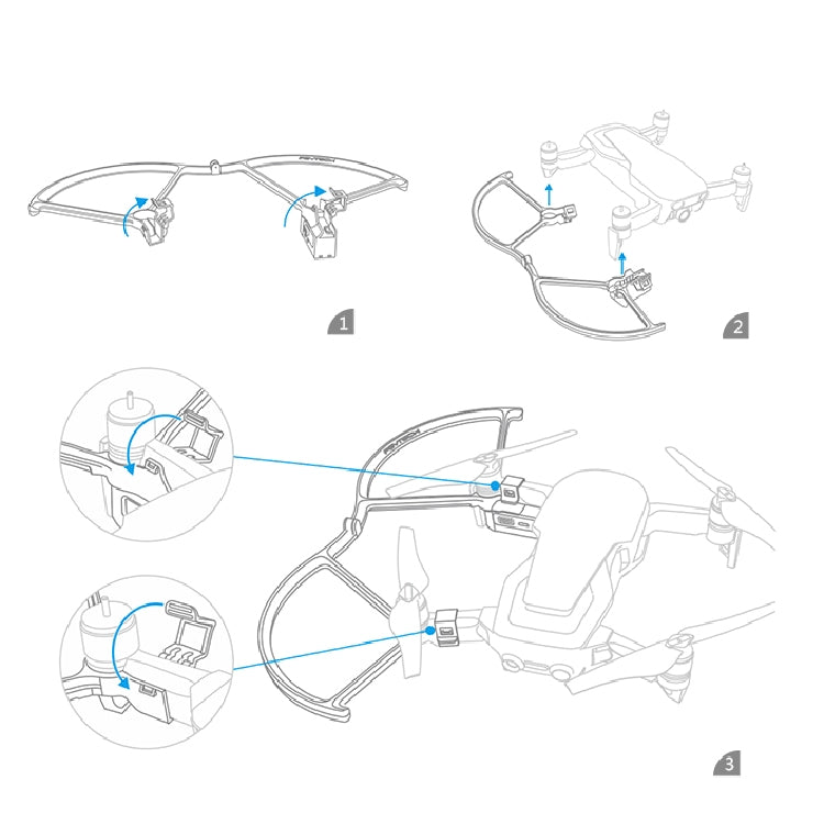 PGYTECH P-UN-034 light-painted LED Propeller Guard for DJ Mavic Air - HoMEdemic™ 