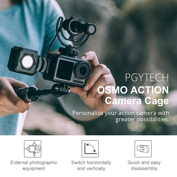 PGYTECH P-11B-010 Sports Camera Rabbit Cage Accessory Vlog for DJI Osmo Action - HoMEdemic™ 