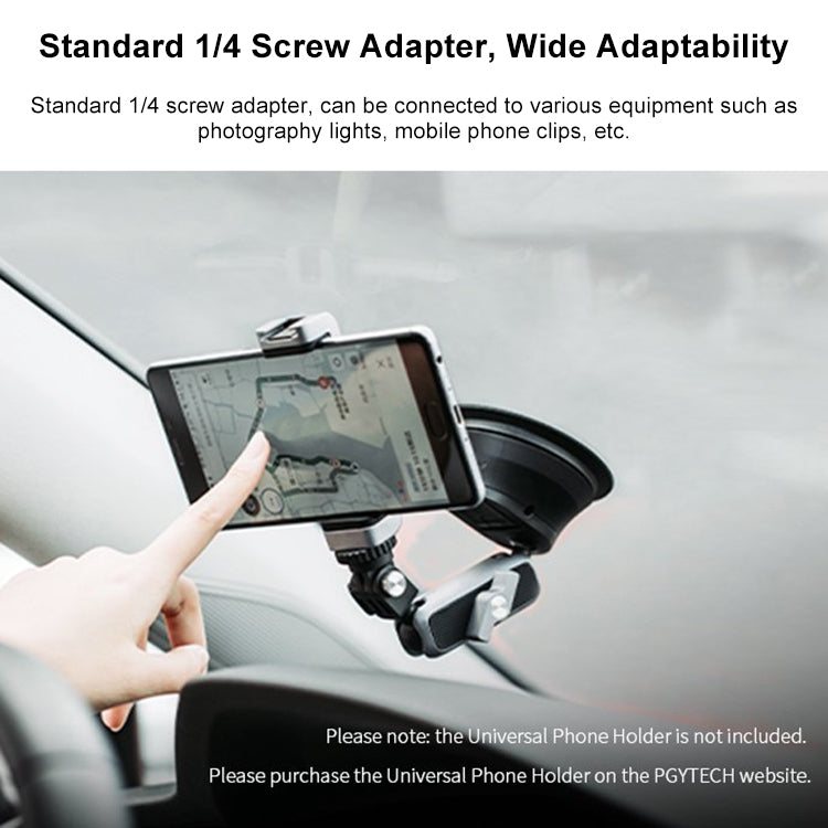 PGYTECH P-GM-132 Action Camera Suction Cup Phone Holder for DJI Osmo Action & GoPro 8/7(Silver) - HoMEdemic™ 