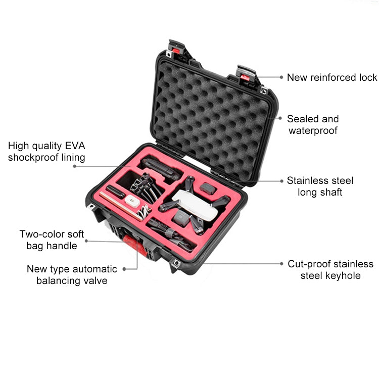 PGYTECH P-SP-101 Shockproof Waterproof Explosion-proof Hard Box Carrying Case for DJI Shark (Black) - HoMEdemic™ 