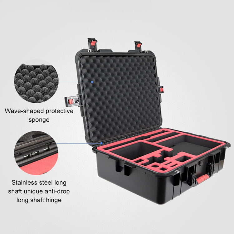 PGYTECH P-RH-001 Shockproof Waterproof Explosion-proof Hard Box Carrying Case for DJI Ronin-S, Size: 63.4x50.3cm(Black) - HoMEdemic™ 