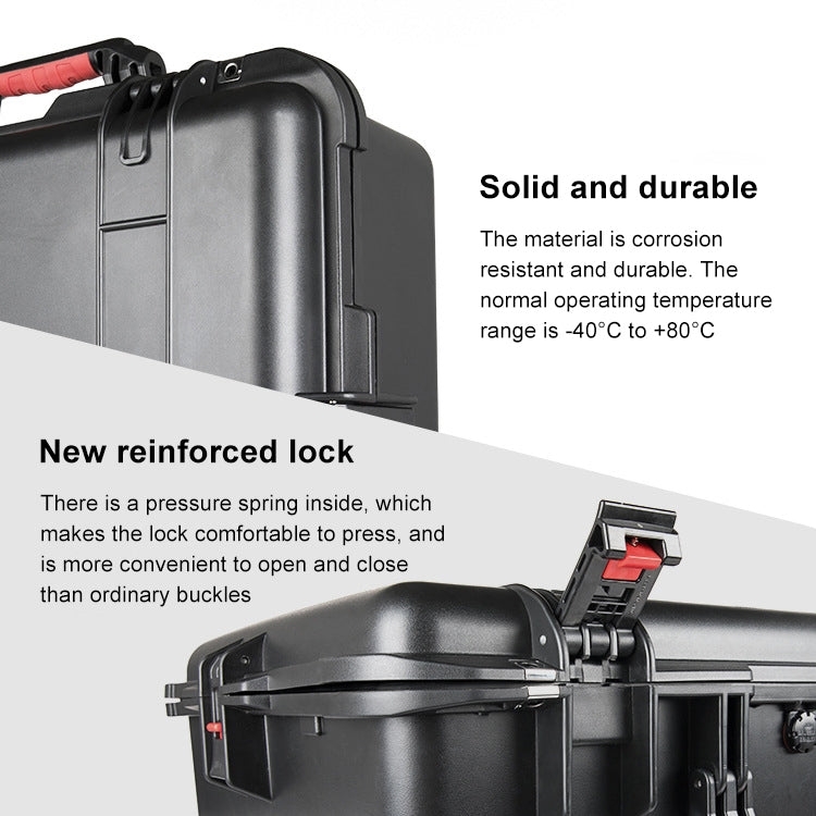 PGYTECH P-RH-001 Shockproof Waterproof Explosion-proof Hard Box Carrying Case for DJI Ronin-S, Size: 63.4x50.3cm(Black) - HoMEdemic™ 