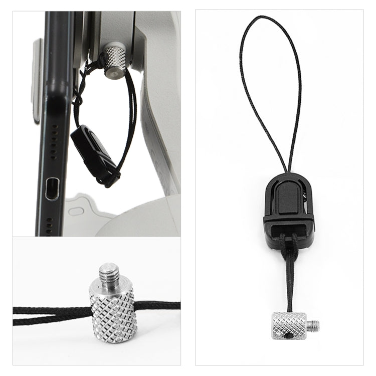 STARTRC Phone Holder Clip Anti-lost Rope Strap Anti-drop for DJI OM4 / Osmo Mobile 3 (Black) - HoMEdemic™ 