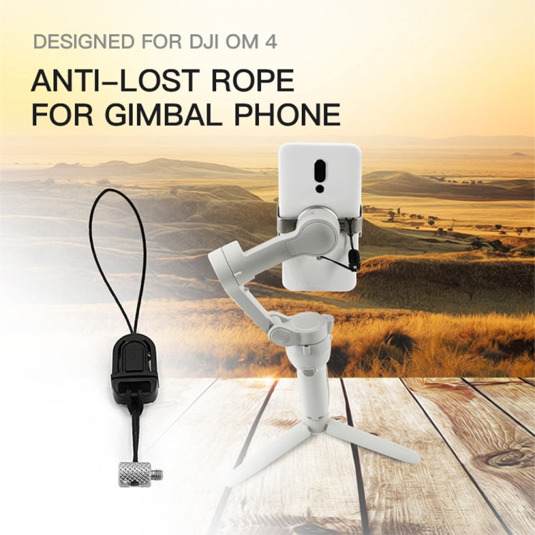 STARTRC Phone Holder Clip Anti-lost Rope Strap Anti-drop for DJI OM4 / Osmo Mobile 3 (Black) - HoMEdemic™ 