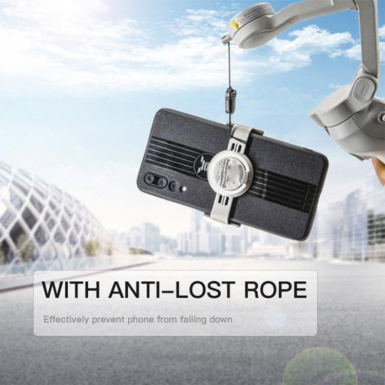 STARTRC Phone Holder Clip Anti-lost Rope Strap Anti-drop for DJI OM4 / Osmo Mobile 3 (Black) - HoMEdemic™ 