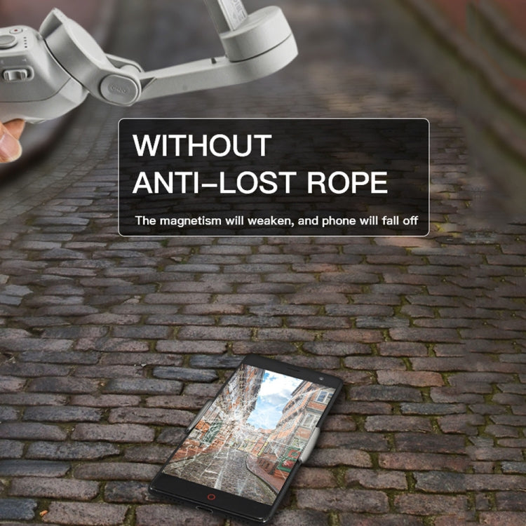 STARTRC Phone Holder Clip Anti-lost Rope Strap Anti-drop for DJI OM4 / Osmo Mobile 3 (Black) - HoMEdemic™ 