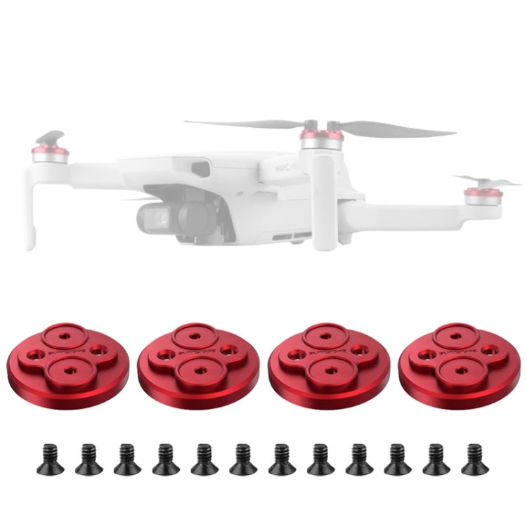 4 PCS Sunnylife Motor Metal Protection Cover for DJI Mini 2 (Red) - HoMEdemic™ 