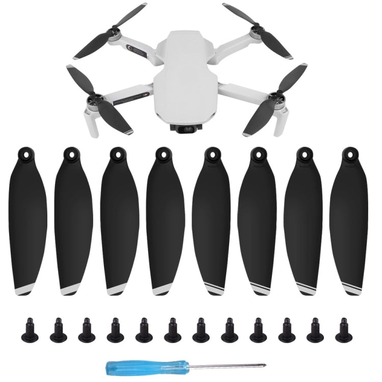 8 PCS/Set Sunnylife 4726F Low Noise Quick-release Wing Propellers for DJI Mini SE / 2 / 2 SE / 4K(Silver) - HoMEdemic™ 