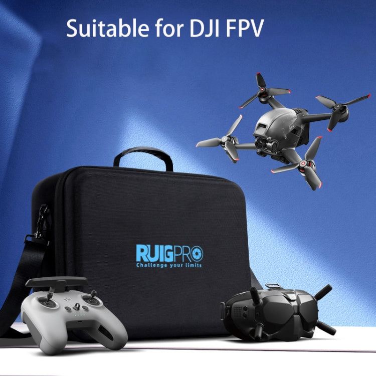 RUIGPRO for DJI FPV Portable Single Shoulder Storage Box Case Travel Carrying Bag(Black) - HoMEdemic™ 