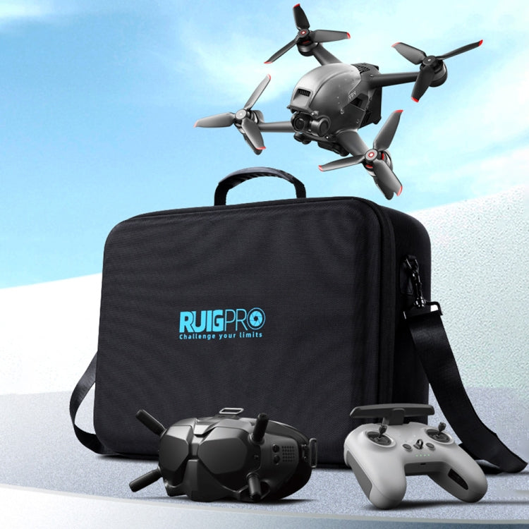 RUIGPRO for DJI FPV Portable Single Shoulder Storage Box Case Travel Carrying Bag(Black) - HoMEdemic™ 