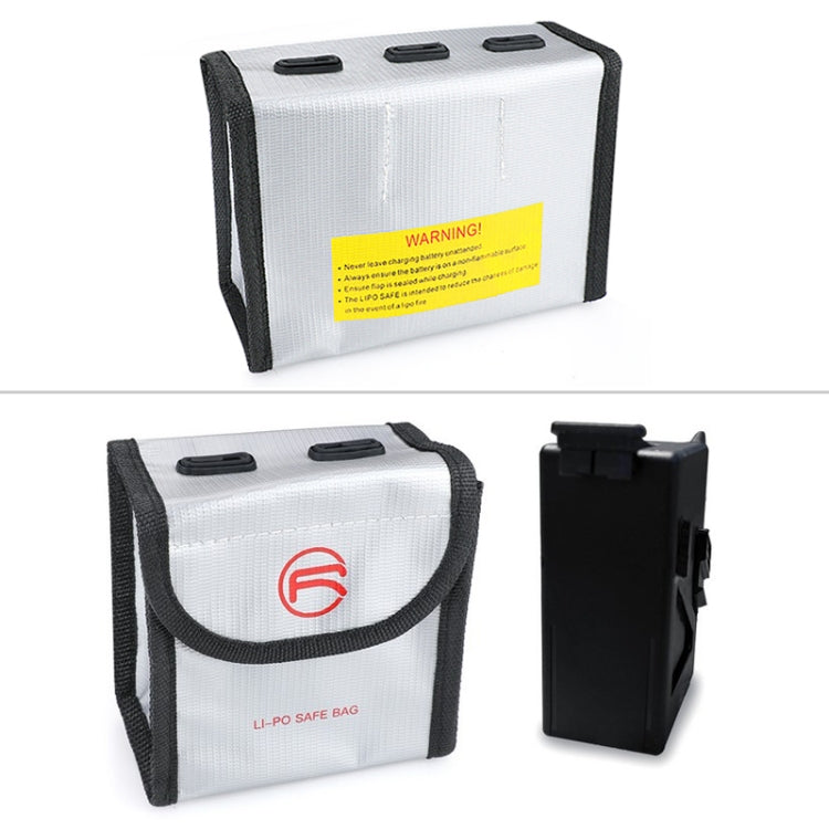 RCSTQ for DJI FPV Combo 2 x Batteries Li-Po Safe Explosion-proof Storage Bag(Silver) - HoMEdemic™ 