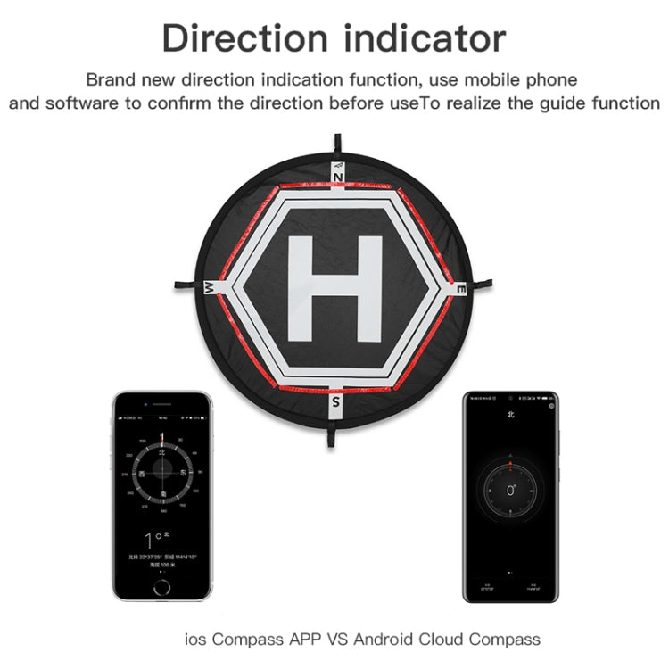 RCGEEK 55cm Round Portable Parking Apron Foldable Landing Pad for DJI Mavic Mini / Air 2S / FPV - HoMEdemic™ 