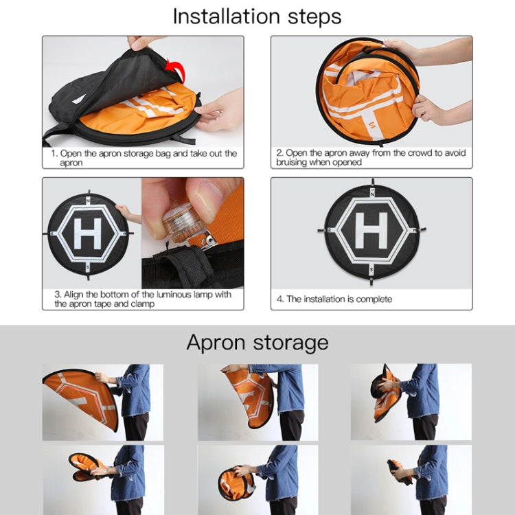 RCGEEK 55cm Round Portable Parking Apron Foldable Landing Pad for DJI Mavic Mini / Air 2S / FPV - HoMEdemic™ 