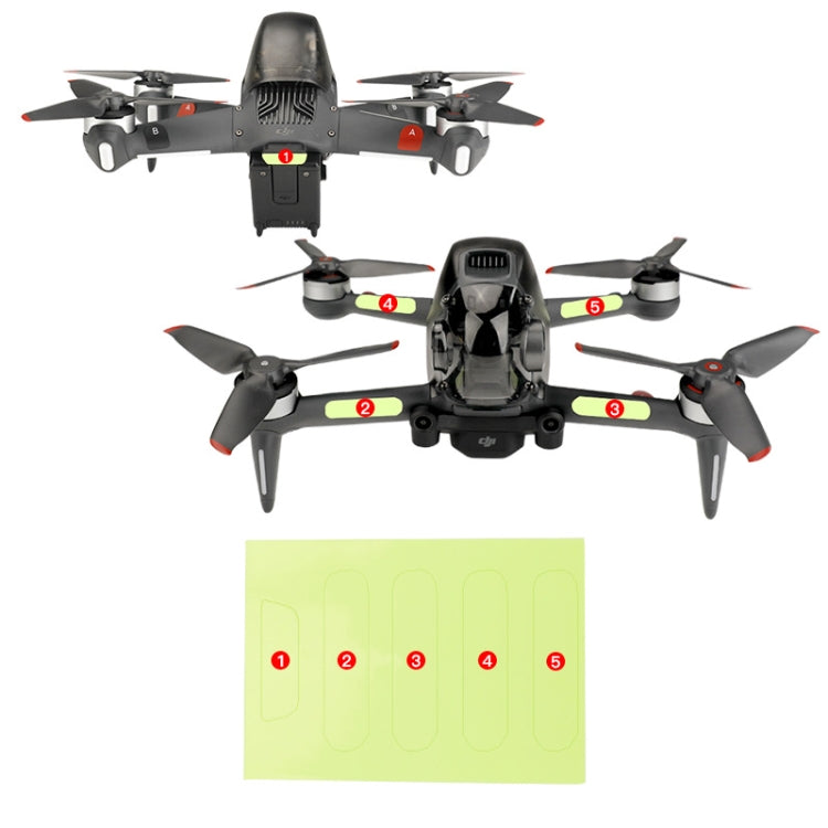 RCSTQ 2 PCS Luminous Sticker Night Flight Sticker for DJI FPV Drone - HoMEdemic™ 