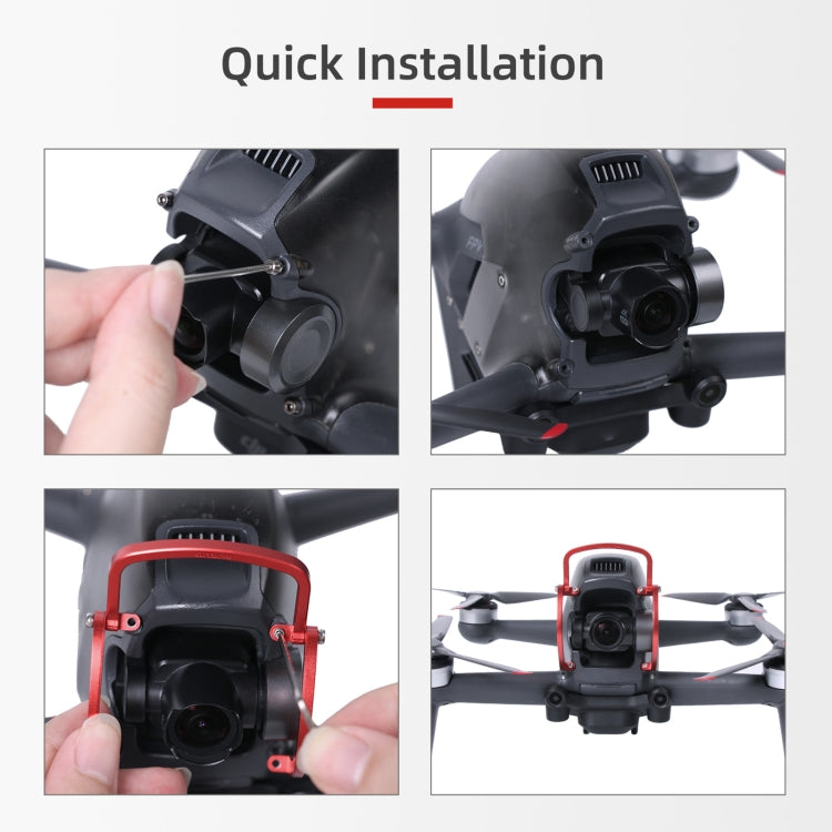 Sunnylife FV-Q9353 Gimbal Bumper Anti-collision Aluminum Alloy Guard Protector Bumper for DJI FPV (Black) - HoMEdemic™ 