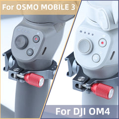 Stabilizer Extension Bracket Ring Adapter with Dual Cold Shoe Base for DJI OM4 / Osmo Mobile 3, Bracket For DJI OM4 - HoMEdemic™ 