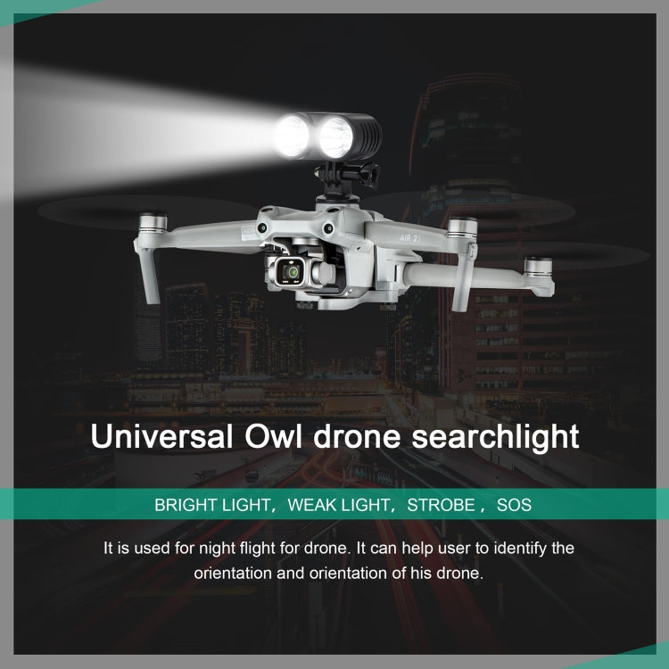 STARTRC Owl Night Flight Lamp Searchlight Light Signal Light for DJI Mavic 2 / Air 2S / Mini 2 / Mini / FPV (Black) - HoMEdemic™ 