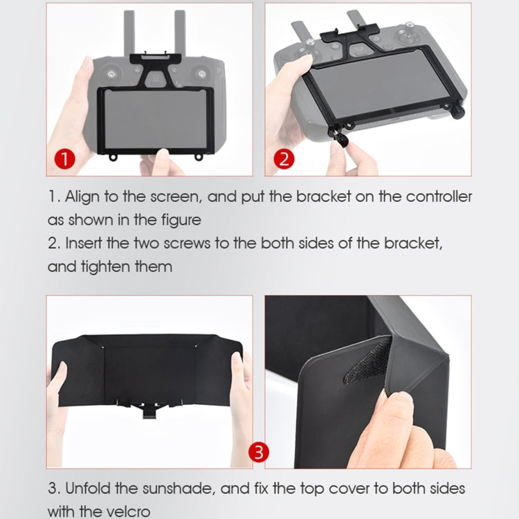 STARTRC Foldable Controller Sunshade with Screen Bracket for DJI Mavic 2 / Mavic Air 2 / Air 2S / Mini 2(Black) - HoMEdemic™ 