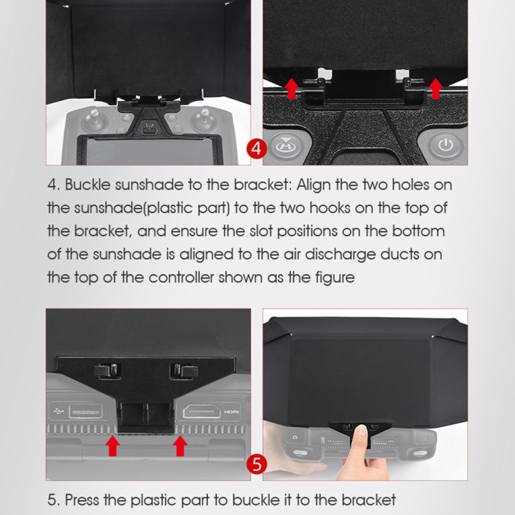 STARTRC Foldable Controller Sunshade with Screen Bracket for DJI Mavic 2 / Mavic Air 2 / Air 2S / Mini 2(Black) - HoMEdemic™ 