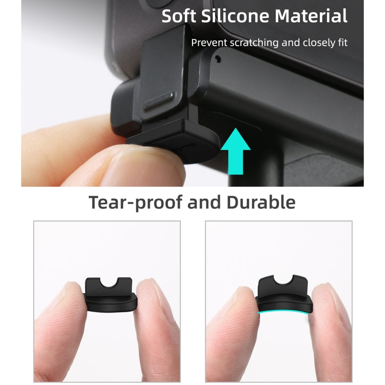Sunnylife DC339 4 PCS Silicone Anti-release Plug for DJI Action 2 (Black) - HoMEdemic™ 