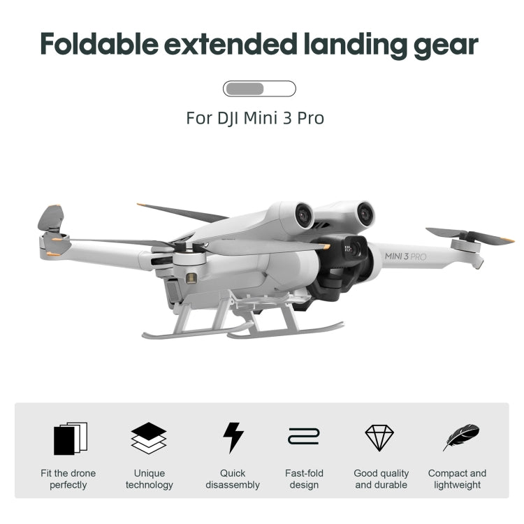STARTRC Folding Anti-fall Anti-dirt Heightened Landing Gear Training Rack for DJI Mini 3 Pro (Grey) - HoMEdemic™ 